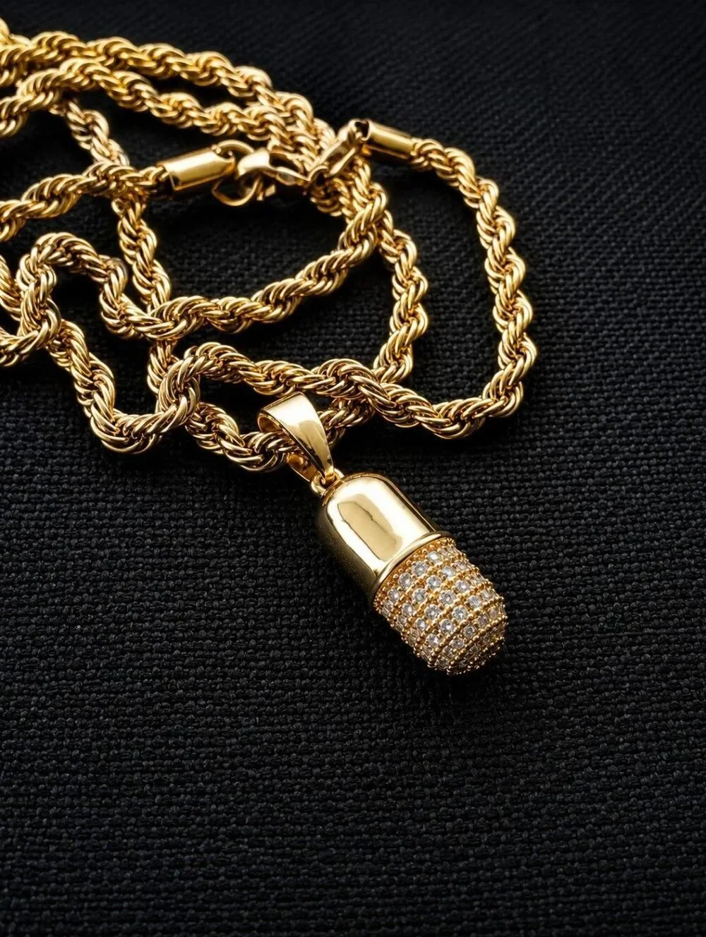 Gold Plated Medicine Necklace